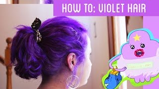 How to get Violet hair  with bleaching Tutorial [upl. by Stroup]