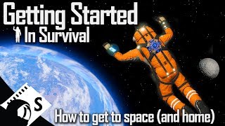 Going to Space  Getting Started in Space Engineers 6 Survival Tutorial Series [upl. by Jepson334]