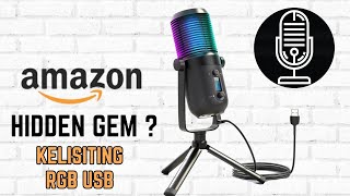 Kelisiting RGB USB Condenser Microphone  TestReview  An Amazon Hidden Gem [upl. by Sarita]