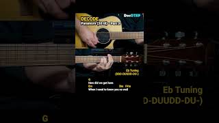 Decode  Paramore 2008 Easy Guitar Chords Tutorial with Lyrics Part 2 SHORTS REELS [upl. by Sutherlan504]