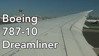 Taking Off from LAX Los Angeles Intl on the Boeing 78710 Dreamliner [upl. by Thamora]