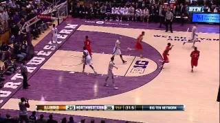 Meyers Leonard dunk vs Northwestern [upl. by Domenech]