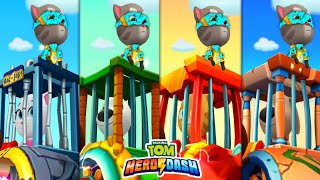 Talking Tom Hero Dash  Sky Colour amp Black Star Suit  Mega Hero Tom amp Saving The All Heroes Friends [upl. by Notyrb]