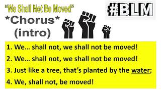 We Shall Not Be Moved Civil Rights Song [upl. by Nobie]