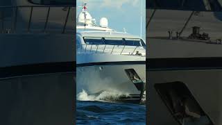 Slow entrance by Mangusta Yacht What could they be talking about [upl. by Lyrret]