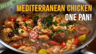 Healthy Mediterranean Chicken Recipe Made Easy [upl. by Botzow]