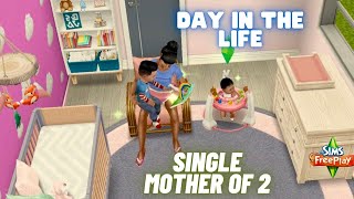 Day In The Life Of a Single Mom Of 2 👩🏻‍🍼👦🏻  The Sims Freeplay [upl. by Nnoryt]