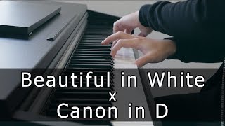 Beautiful in White x Canon in D Piano Cover by Riyandi Kusuma [upl. by Hak]