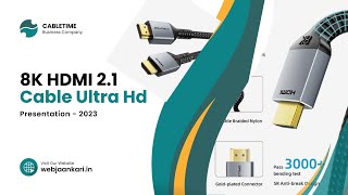 CABLETIME 8K HDMI 21 cable 48Gbps Braided Unboxing And Review Superior Resolution 8K60Hz4K120Hz [upl. by Gabriele]