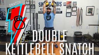 Double Kettlebell Snatch  How to Perform this Advanced Kettlebell Snatch [upl. by Anniala]