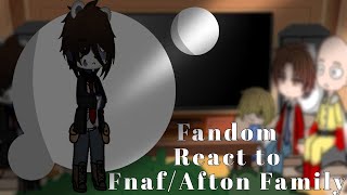 Fandoms reacts to FnafAfton Family  Emerald  16 [upl. by Chrotoem]