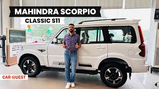 2024 Mahindra Scorpio Classic S11 Walkaround  Car Quest [upl. by Pass]