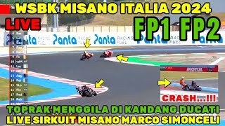 BRUTAL🔴 FP1 FP2 WSBK MISANO 2024 TOPRAK P1 IANNONE P5 WSBK HARI INI WSBK 2024 MOTOGP HARI INI [upl. by Suckow265]