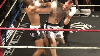 Muay Thai Fight  Xavier vs Fook Rebellion Muay Thai Melbourne 28th November 2015 [upl. by Nereil]