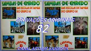 SAMBAS DE ENREDO 1982 RIO DE JANEIRO  GRUPO ESPECIAL 1 A [upl. by Ecylla]