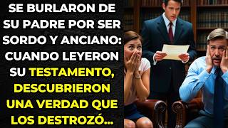 Se BURLARON de su Padre por ser SORDO y VIEJO Cuándo Leyeron Su TESTAMENTO Descubrieron Una VERDAD [upl. by Eltsyrc]