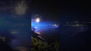 🎆Fireworks show at Niagara Falls trending niagarafalls canada horseshoefalls fireworks🎇 [upl. by Hanley591]