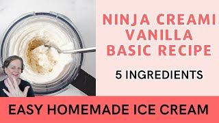 Easy And Delicious Ninja Creami Vanilla Ice Cream Recipe For Adding Your Favorite Mixins [upl. by Rebna732]