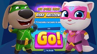 Talking Tom Hero Dash  Supra Bem Vs Super Pomps Angela  Full Raccoons Defeated Gameplay In Events [upl. by Napra]