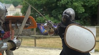 Man Vs Woman first ProFight in France  Historical Medieval Battle [upl. by Sonitnatsok]