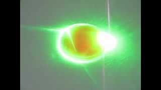 Green Laser Target  Phosphorescent Material [upl. by White60]