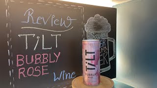 TiLT Bubbly Rose Wine Review In Hindi  TiLT Canned Wine Review  Rose Wine Review  Daru Tathya [upl. by Ibbison68]