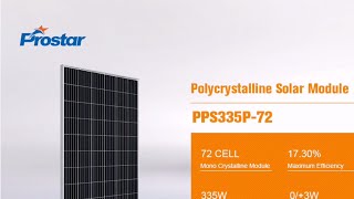 335W Poly Solar Module 335Wp Poly Solar Module 72 cells PV Module for Solar Energy System [upl. by Caitlin]