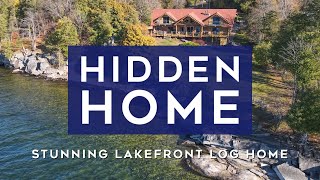 Hidden Vermont Home Stunning Lakefront Log Home In South Hero Vermont  Lake Champlain Islands [upl. by Auof927]