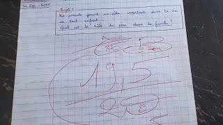 correction dun texte argumentatif sur le rôle du père dans un famille تصحيح 1bac examen 4k [upl. by Svend]