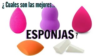 ¿ CUALES SON LAS MEJORES ESPONJAS Beauty Blender Real Techniques y otras más  Makeup by Michela [upl. by Nats]