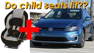 2015 Volkswagen Golf and eGolf Child Seat Review  In 4K [upl. by Wilser]