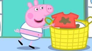 Peppa Pig Nederlands Compilatie Nieuwe Afleveringen 🧺 Wassen  Tekenfilm  Peppa de Big [upl. by Tish]