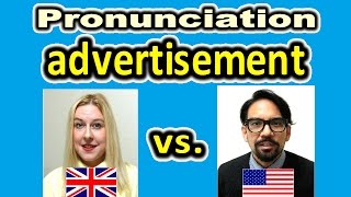 How to Pronounce ADVERTISEMENT in British and American English  ForB English Lesson [upl. by Gorey]