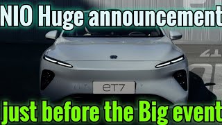 NIO Huge announcement just before the big event [upl. by Namialus]