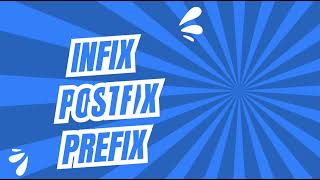 infix postfix prefix  explanation [upl. by Vaientina]