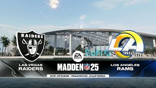 Madden 25  Las Vegas Raiders  Los Angeles Rams  Week 7 [upl. by Obrien392]