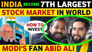 ABID ALI PM MODIS FAN WANT TO INVEST IN INDIA  INDIA BECOME 7TH LARGEST STOCK MARKET REAL TV [upl. by Twitt308]