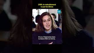 Le redoublement vu par les élèves en 1988 🤓 INA shorts [upl. by Elletsirk718]