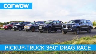 XClass vs Amarok vs Hilux vs Ranger vs L200  360° DRAG amp ROLLING RACE [upl. by Nosliw]