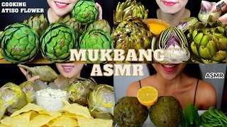 ASMR Boiled Artichokes Eating Compilation  Hungry Wolfie [upl. by Akkahs58]