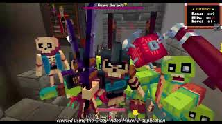 Batalla en la torre del castillo MINECRAFT GRAVE DANGER [upl. by Akimak]