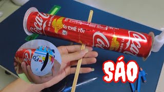 Thử Thách Làm Sáo Diều Bằng Lon Coca  TH Vlogs [upl. by Varion]