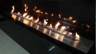 BX180 XL ethanol burner AFIRE the longest bioethanol insert of the worldto install your hearth [upl. by Keare]