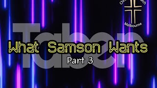 What Samson Wants Part 3 [upl. by Natsrik]