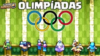 OMG OLIMPÍADAS NO CLASH ROYALE  OLYMPICS MODALIDADE 1  TROPA MAIS FORTE [upl. by Ede96]