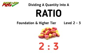 Dividing A Quantity Into A Ratio GCSE Maths Revision amp Questions [upl. by Mikah]