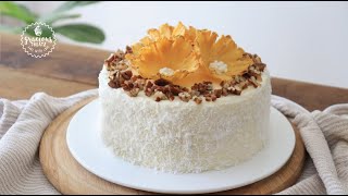 Hummingbird Cake Recipe with Beautiful Pineapple Flowers [upl. by Ahsele964]