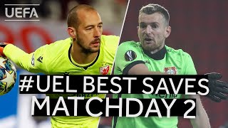 BORJAN HRADECKY UEL Best Saves Matchday 2 [upl. by Cerelly]