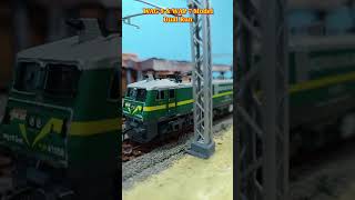 Indian Railways WAG 9 Model and WAP 7 Model Dual Run  train video shorts indianrailways train [upl. by Adeuga406]