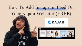 How to add an Instagram Feed to Kajabi website [upl. by Eelnayr47]